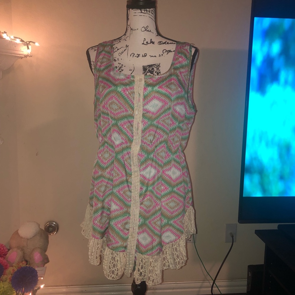 Lace tank / tunic